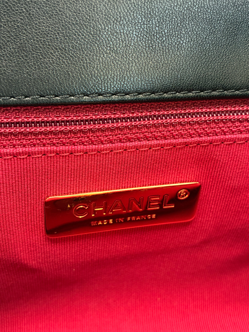 Chanel Black C19 ✨Rare! Reverse Hardware - Size Small