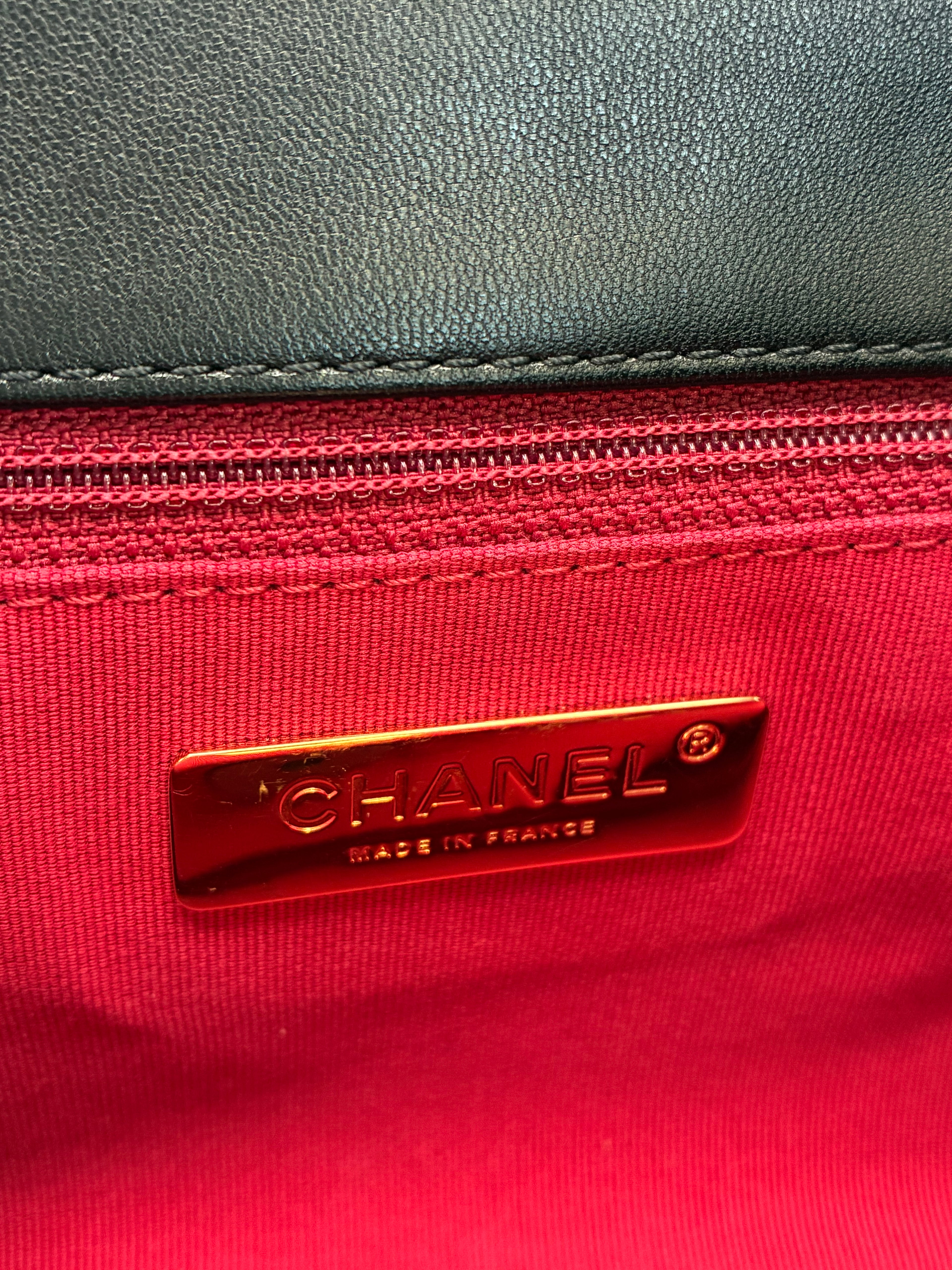 Chanel Black C19 ✨Rare! Reverse Hardware - Size Small