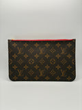 Louis Vuitton Neverfull Pochette - Red Interior