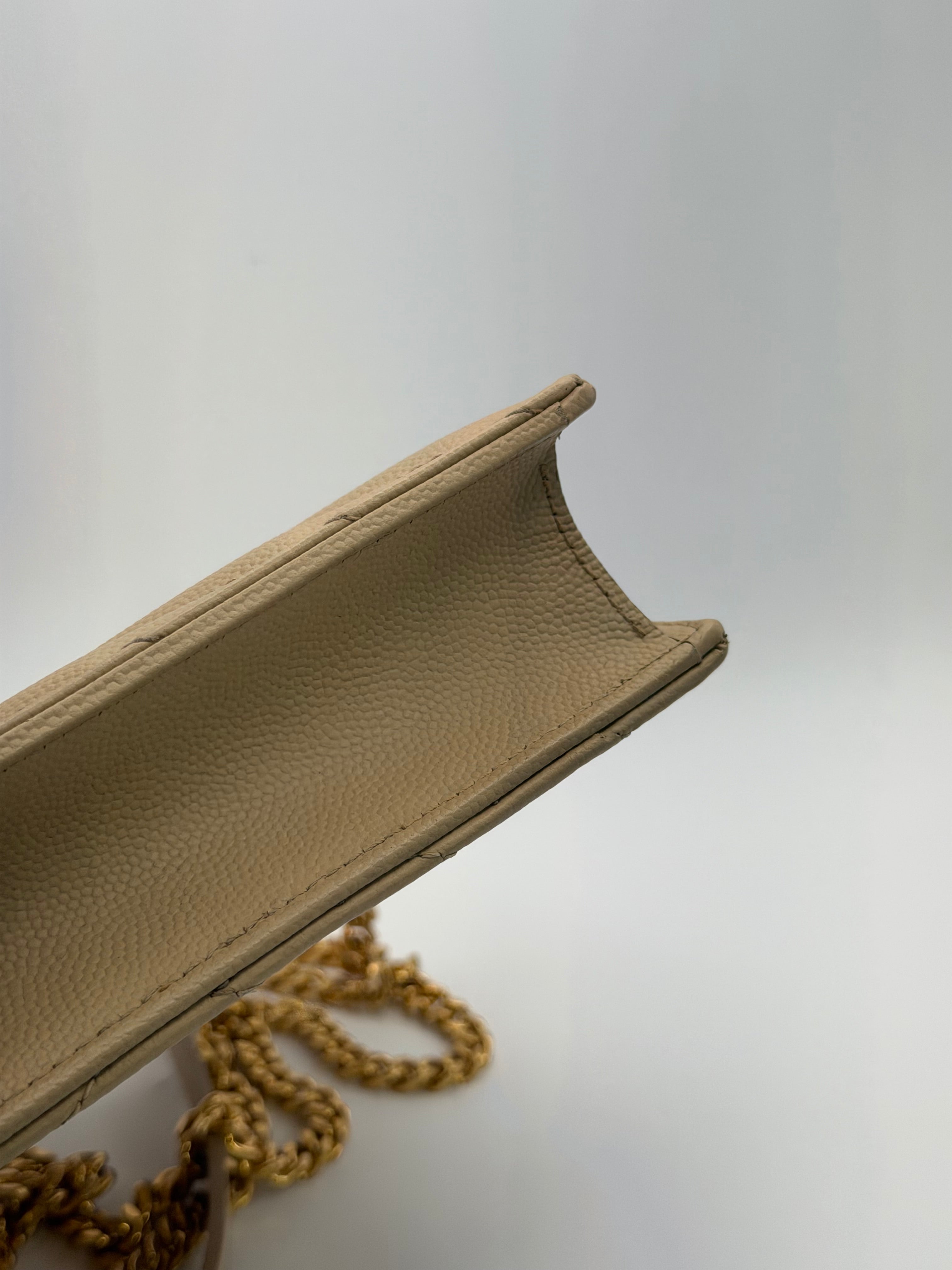 Ysl Saint Laurent Cassandre Envelope Chain Wallet