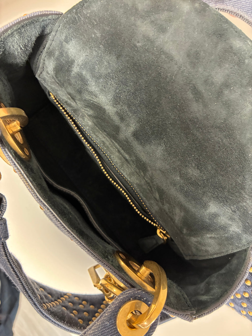 Christian Dior - Supple Mini Lady Dior Denim Handbag