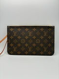 Louis Vuitton Monogram Neverfull Pochette - Tan Interior