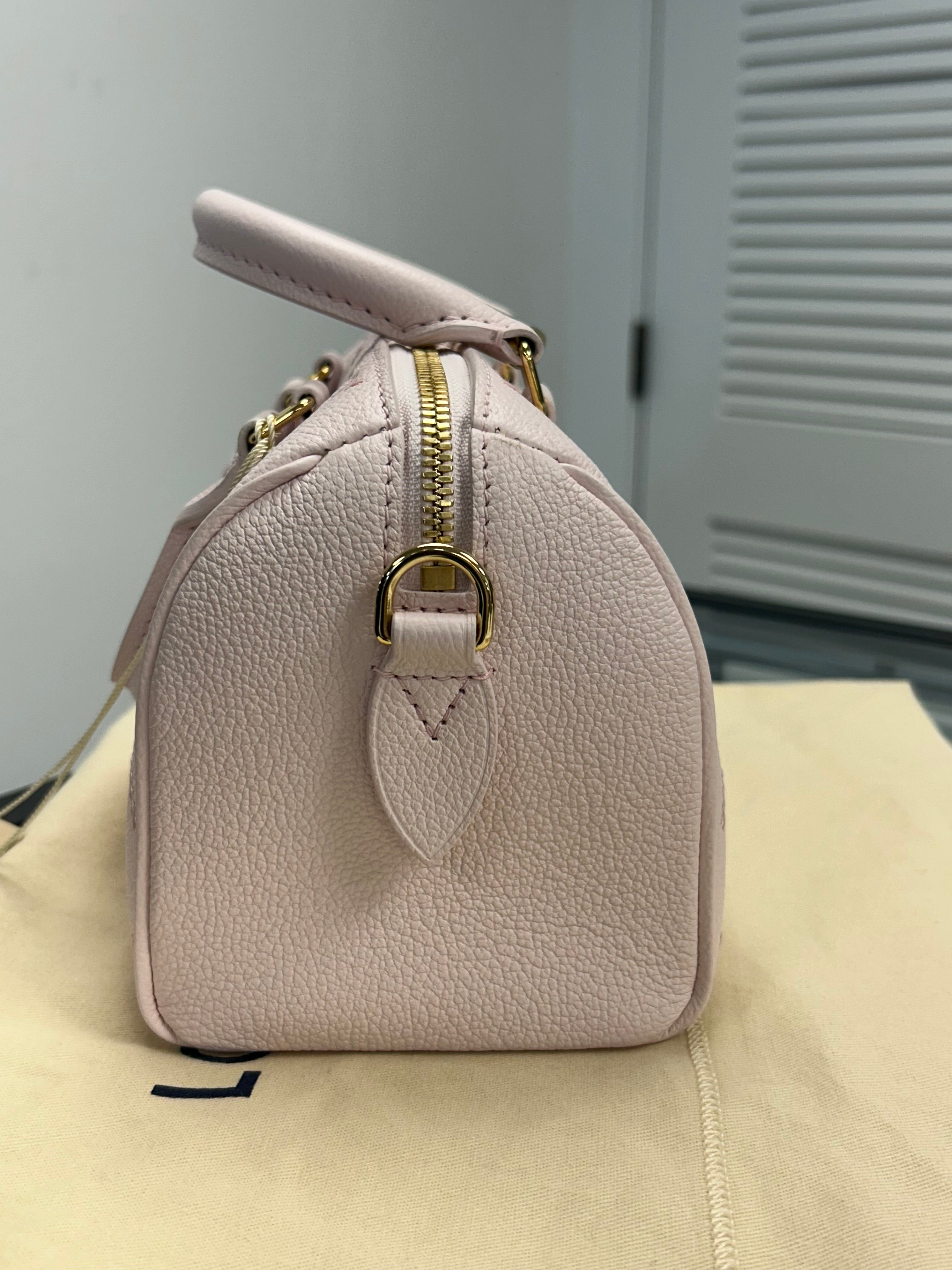 Louis Vuitton Speedy Bandouliere 20 🩷Pink Leather
