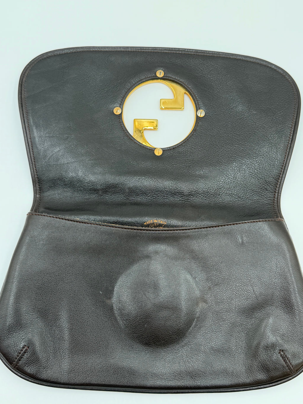 Gucci Blondie Dark Brown Leather Clutch