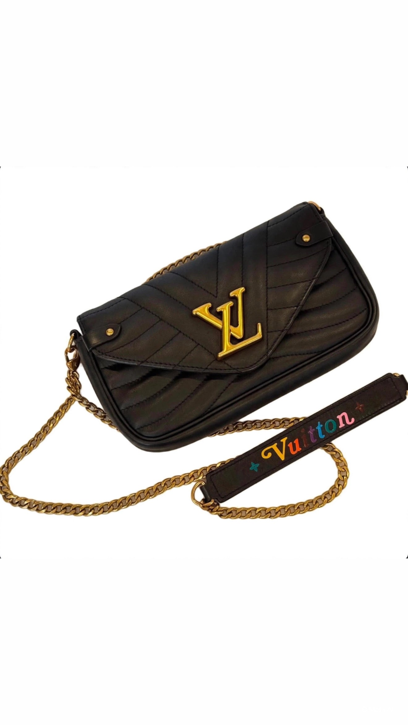 Louis Vuitton NEW WAVE CHAIN POCHETTE BLACK