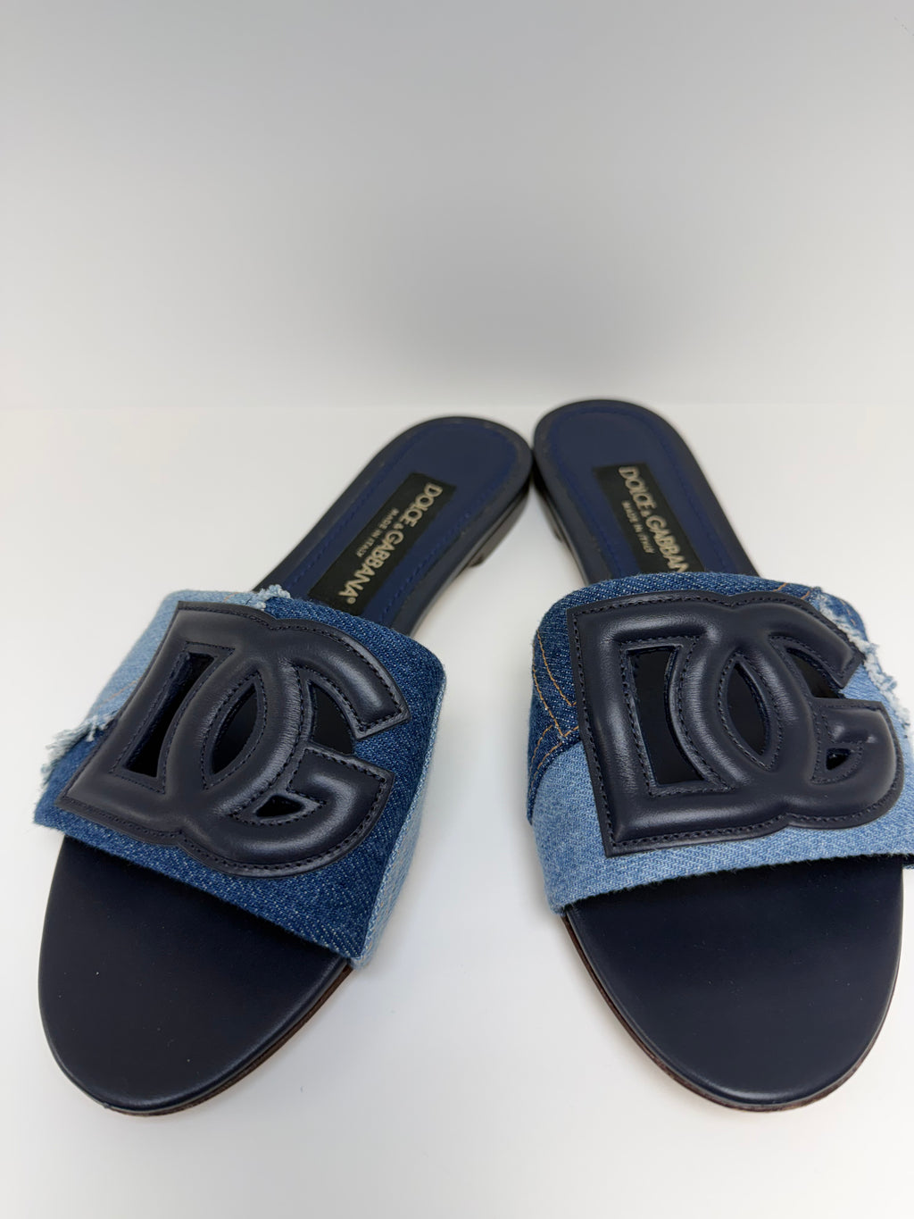 Dolce & Gabanna Patchwork Denimm Slides