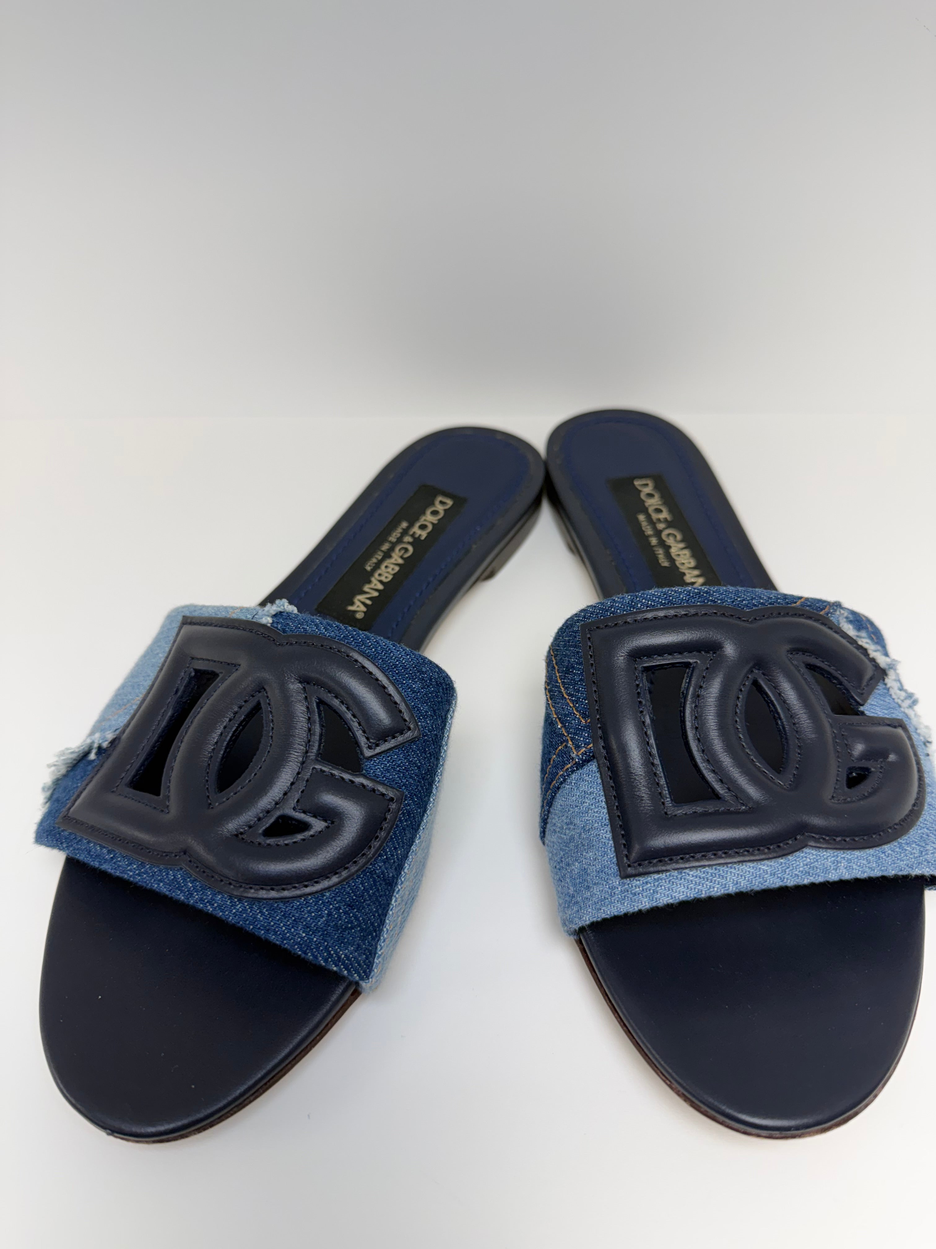 Dolce & Gabanna Patchwork Denimm Slides