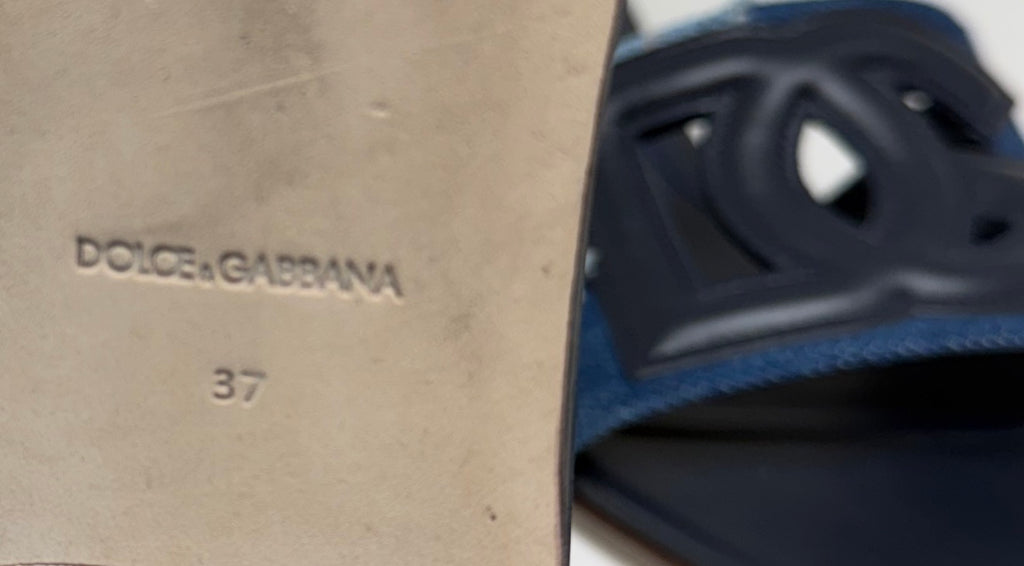 Dolce & Gabanna Patchwork Denimm Slides