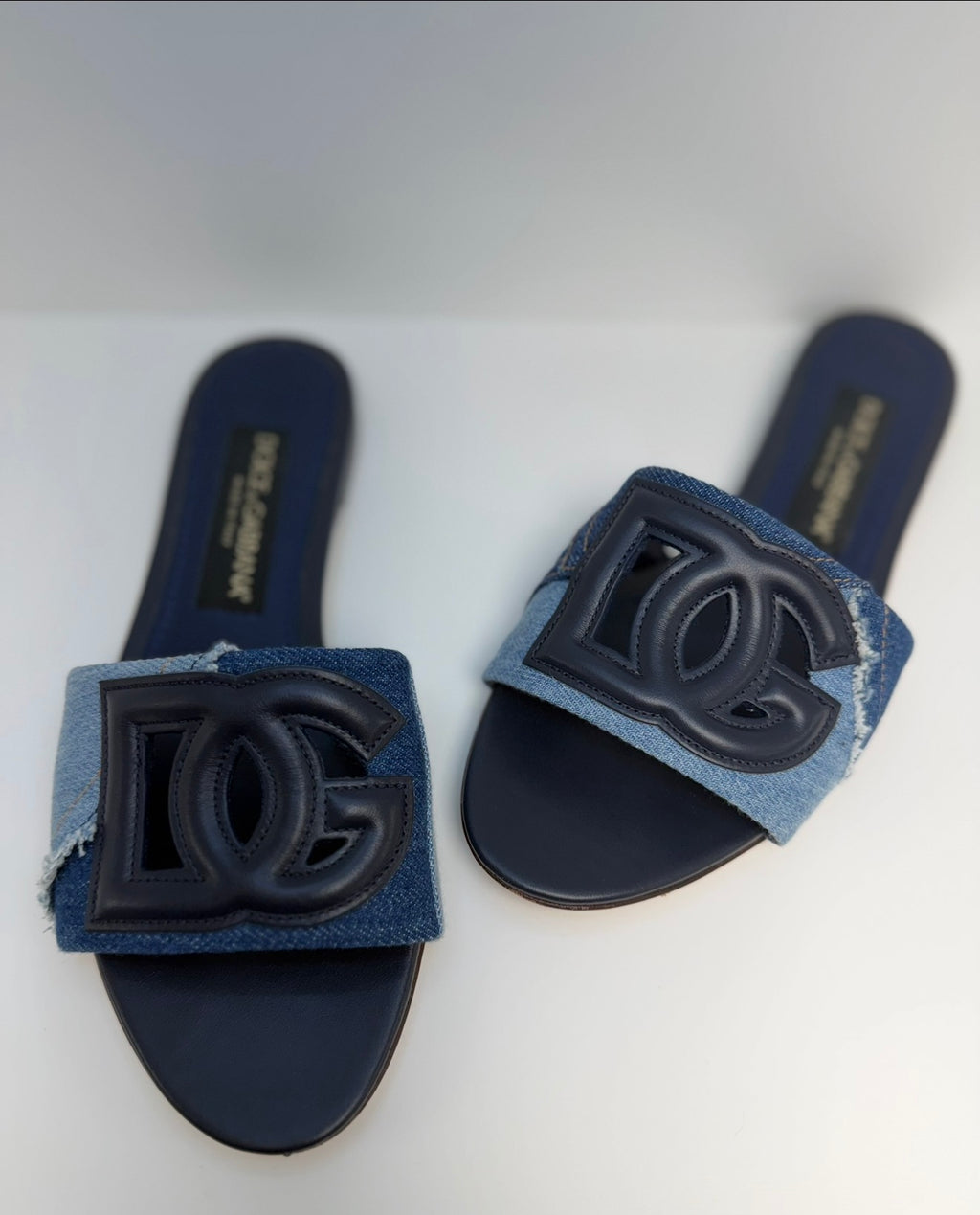 Dolce & Gabanna Patchwork Denimm Slides