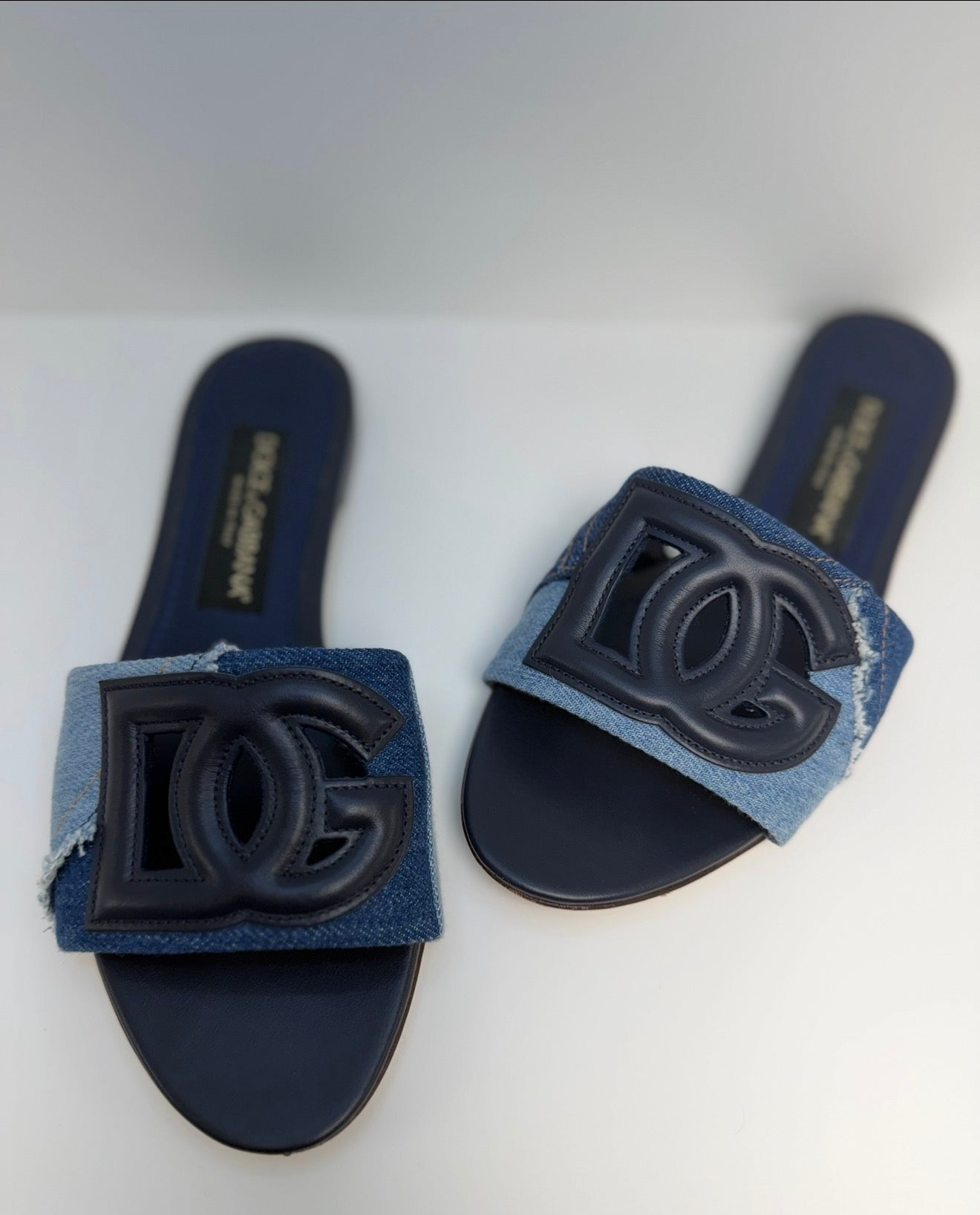 Dolce & Gabanna Patchwork Denimm Slides